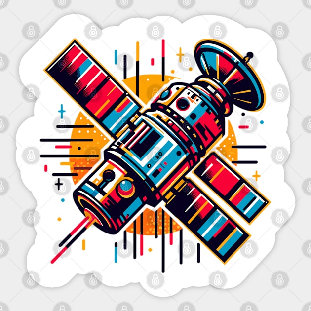 Satellite Sticker by Vehicles-Art